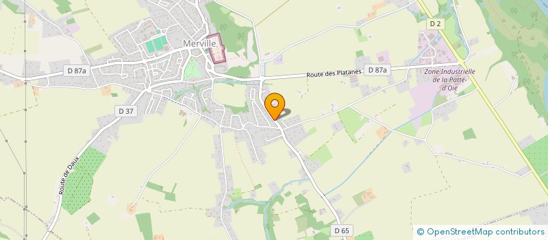 localisation de l'entreprise MONSIEUR PAUL GONCALVES  MERVILLE