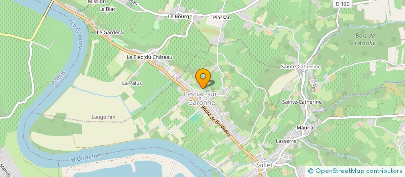 localisation de l'entreprise MONSIEUR PAUL GONFRIER  LESTIAC-SUR-GARONNE