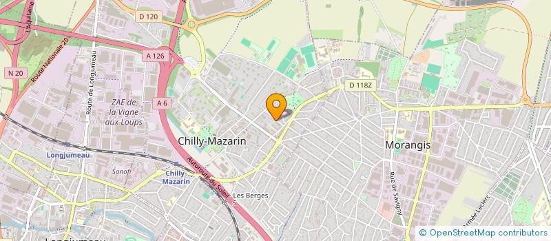 localisation de l'entreprise MONSIEUR PAUL GONZALEZ DE MATOS  CHILLY-MAZARIN