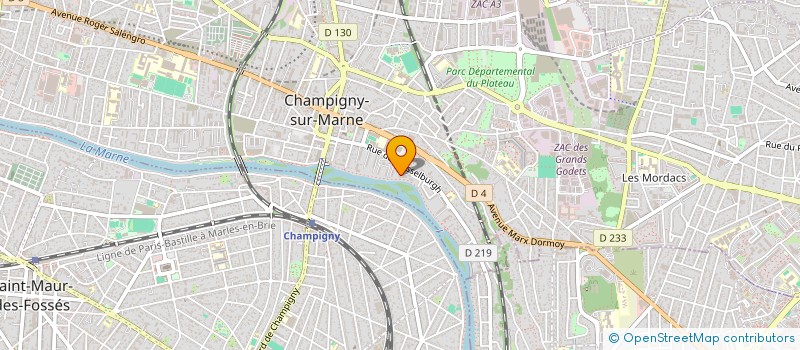 localisation de l'entreprise MONSIEUR PAUL GONZALVES à CHAMPIGNY-SUR-MARNE