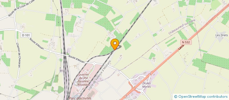 localisation de l'entreprise MONSIEUR PAUL GOUDARD  CHATEAUNEUF-SUR-ISERE