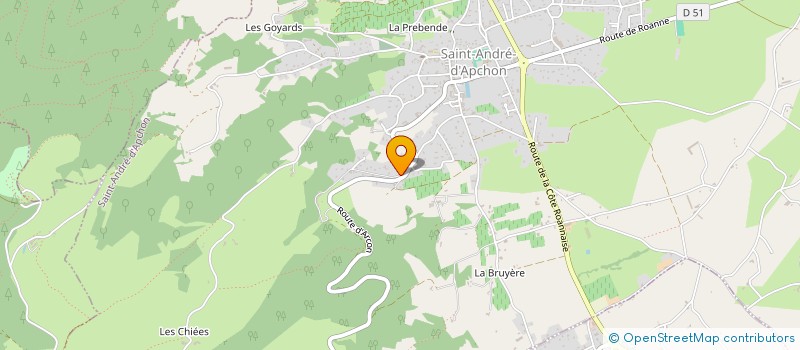 localisation de l'entreprise MONSIEUR PAUL GOUTILLE à SAINT-ANDRE-D'APCHON