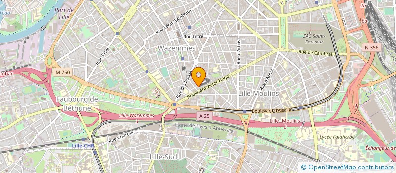 localisation de l'entreprise MONSIEUR PAUL GRANDVILLEMIN à LILLE