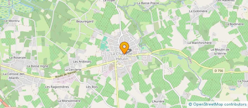 localisation de l'entreprise MONSIEUR PAUL GRAVOILLE  LA CHAPELLE-HEULIN