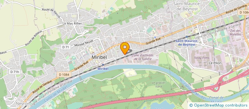 localisation de l'entreprise MONSIEUR PAUL GRAY à MIRIBEL