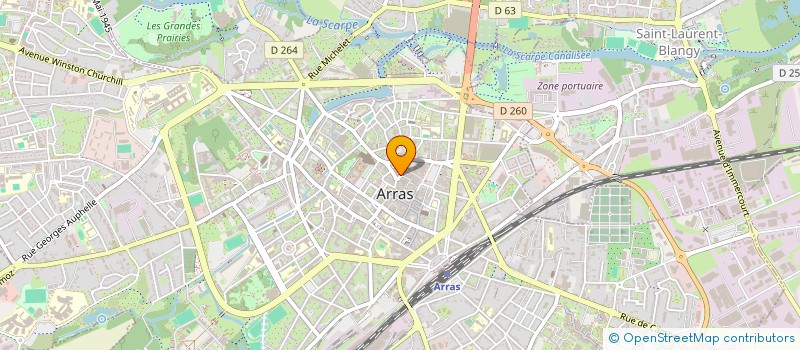 localisation de l'entreprise MONSIEUR PAUL GRESILLON à ARRAS