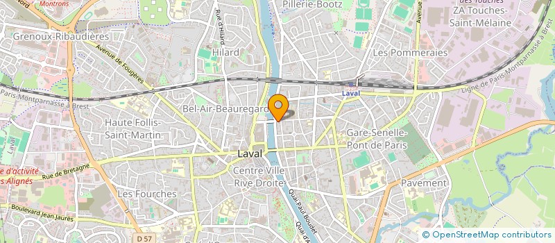localisation de l'entreprise MONSIEUR PAUL GRUAU à LAVAL