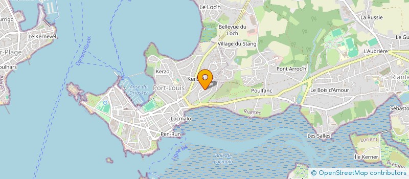 localisation de l'entreprise MONSIEUR PAUL GUEGAN  PORT-LOUIS