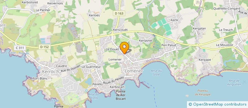 localisation de l'entreprise MONSIEUR PAUL GUEGUEN à PLOEMEUR