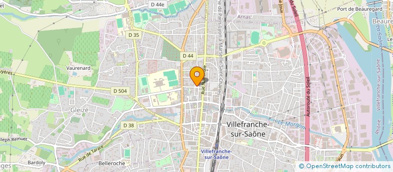 localisation de l'entreprise MONSIEUR PAUL GUENVER  VILLEFRANCHE-SUR-SAONE