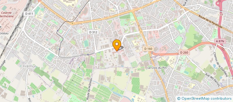 localisation de l'entreprise MONSIEUR PAUL GUERIN à ANGERS