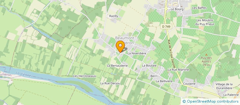 localisation de l'entreprise MONSIEUR PAUL GUERTIN  BEAUMONT-EN-VERON