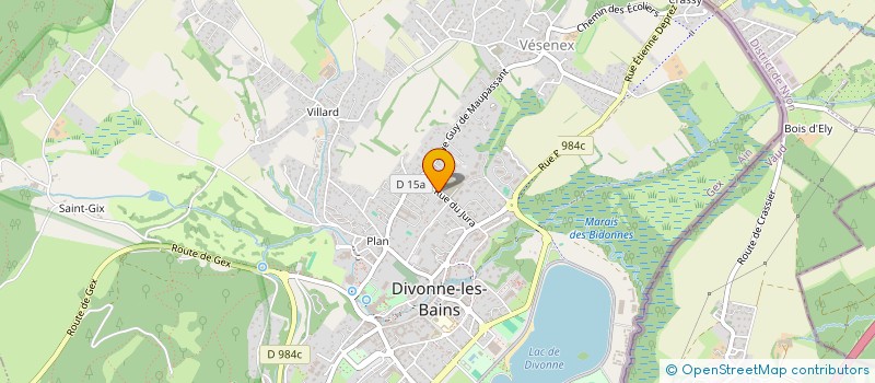 localisation de l'entreprise MONSIEUR PAUL GUERY  DIVONNE-LES-BAINS