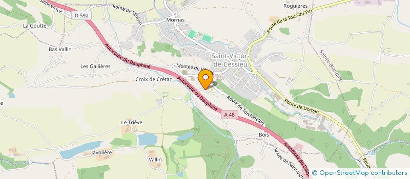 localisation de l'entreprise MONSIEUR PAUL GUFFROY  SAINT-VICTOR-DE-CESSIEU