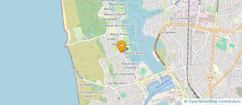 localisation de l'entreprise MONSIEUR PAUL GUIBERT à LES SABLES D'OLONNE