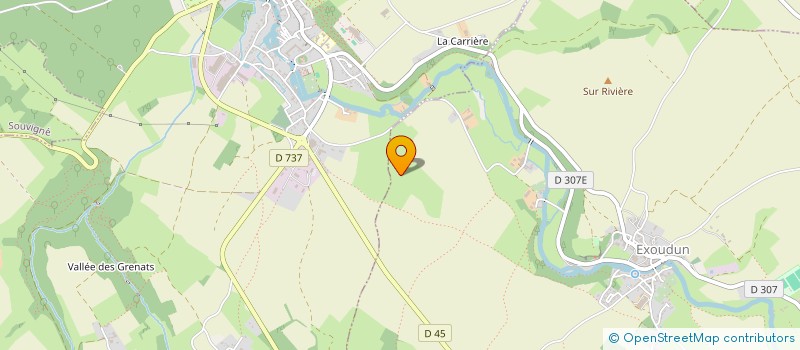 localisation de l'entreprise MONSIEUR PAUL GUIBERT  EXOUDUN