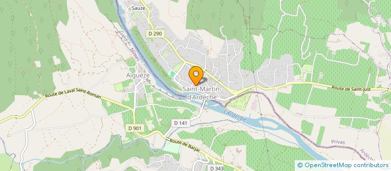 localisation de l'entreprise MONSIEUR PAUL GUILHOT  SAINT-JUST-D'ARDECHE