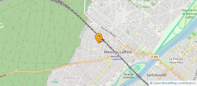 localisation de l'entreprise MONSIEUR PAUL GUILLAUME  MAISONS-LAFFITTE