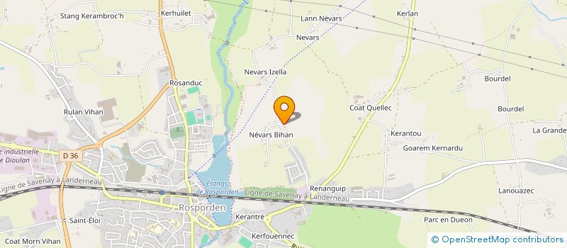 localisation de l'entreprise MONSIEUR PAUL GUILLORE  ROSPORDEN