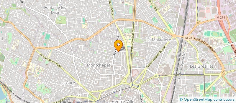 localisation de l'entreprise MONSIEUR PAUL GUILLOT à DIJON