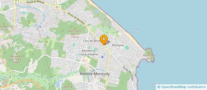 localisation de l'entreprise MONSIEUR PAUL GUO  REMIRE-MONTJOLY