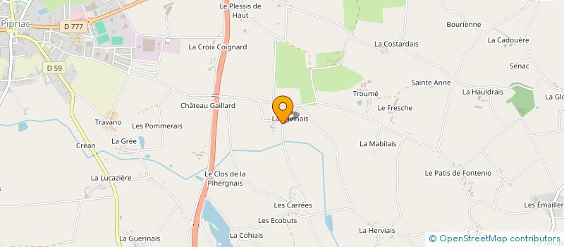 localisation de l'entreprise MONSIEUR PAUL GUYON  PIPRIAC