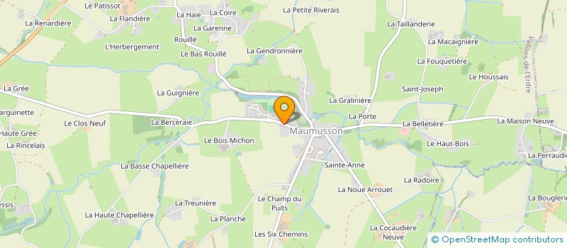 localisation de l'entreprise MONSIEUR PAUL HAMON  VALLONS-DE-L'ERDRE