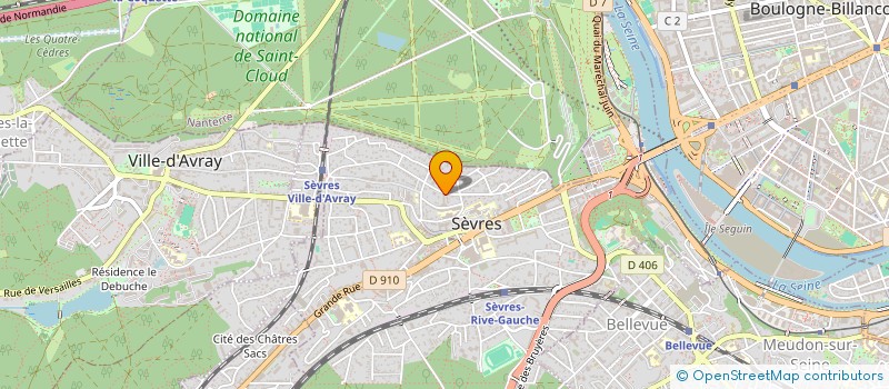 localisation de l'entreprise MONSIEUR PAUL HANQUIEZ à SEVRES