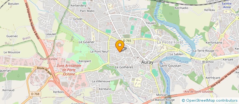 localisation de l'entreprise MONSIEUR PAUL HAQUIN à AURAY