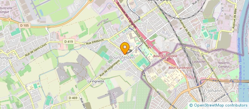 localisation de l'entreprise MONSIEUR PAUL HATTENBERGER  SAINT-LOUIS