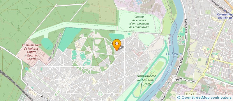 localisation de l'entreprise MONSIEUR PAUL HENNETIER  MAISONS-LAFFITTE