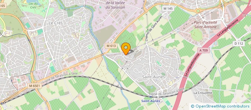 localisation de l'entreprise MONSIEUR PAUL-HENRI BOUDET  SAINT-AUNES