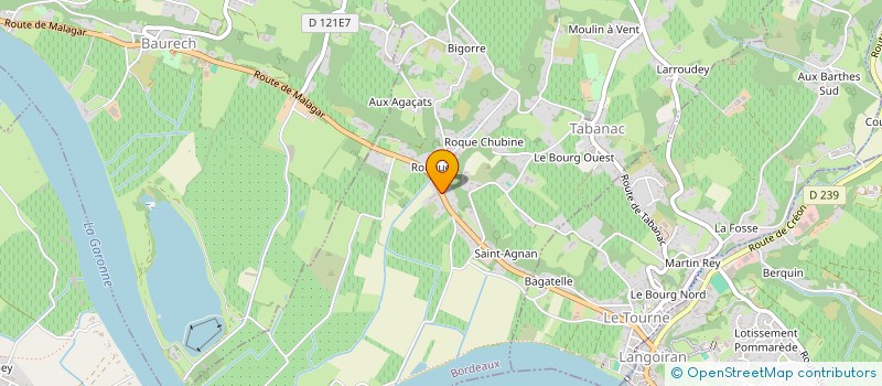 localisation de l'entreprise MONSIEUR PAUL HENRI CHANTRE  TABANAC