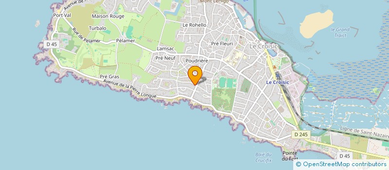 localisation de l'entreprise MONSIEUR PAUL-HENRI LAMPE  LE CROISIC