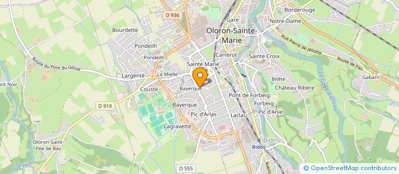 localisation de l'entreprise MONSIEUR PAUL-HENRI MADRID  OLORON-SAINTE-MARIE