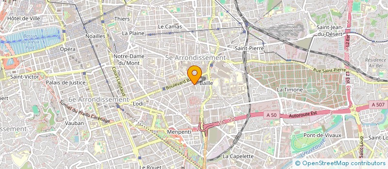 localisation de l'entreprise MONSIEUR PAUL-HENRI MOREL  MARSEILLE