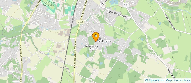 localisation de l'entreprise MONSIEUR PAUL-HENRI PERAUDEAU à CHALLANS