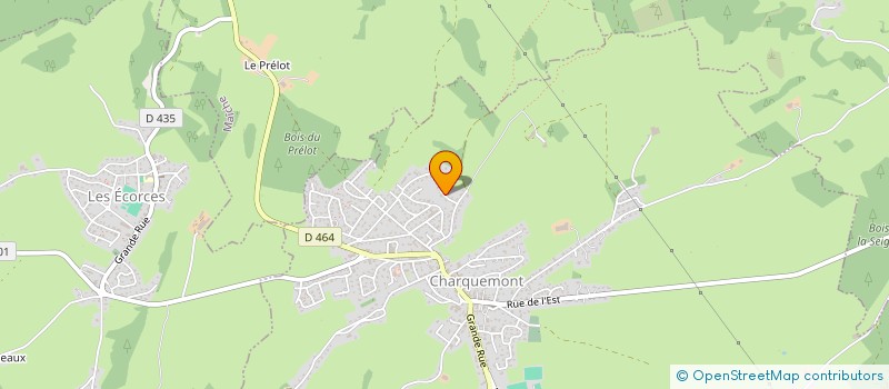 localisation de l'entreprise MONSIEUR PAUL-HENRI PERROT  ECORCES (LES)