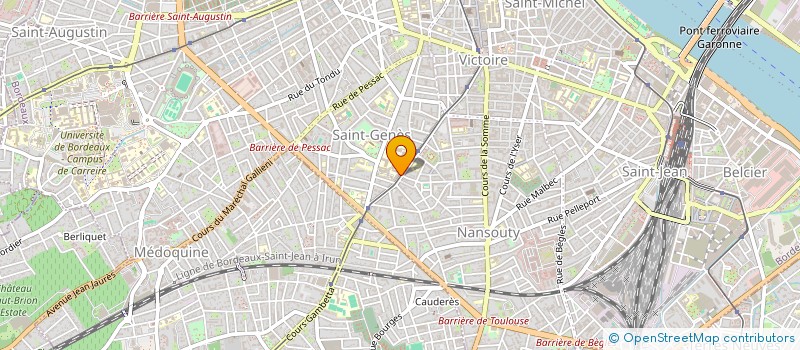 localisation de l'entreprise MONSIEUR PAUL-HENRI SARGOS  BORDEAUX