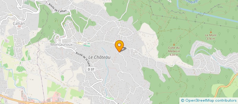 localisation de l'entreprise MONSIEUR PAUL HENSON  MONTAUROUX