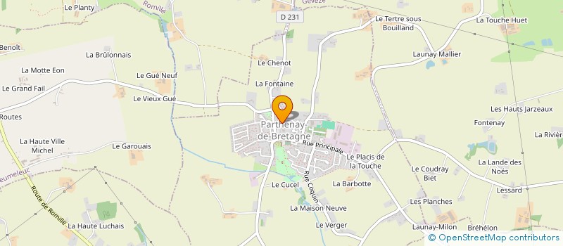 localisation de l'entreprise MONSIEUR PAUL HERMANN  PARTHENAY-DE-BRETAGNE