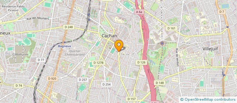 localisation de l'entreprise MONSIEUR PAUL-HERVE BOME  CACHAN