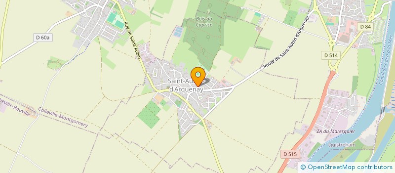 localisation de l'entreprise MONSIEUR PAUL HESLOUIN  SAINT-AUBIN-D'ARQUENAY