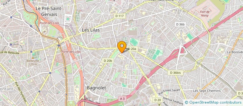 localisation de l'entreprise MONSIEUR PAUL HILDERAL à BAGNOLET