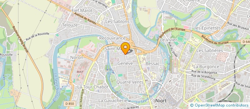 localisation de l'entreprise MONSIEUR PAUL HINWOOD à NIORT