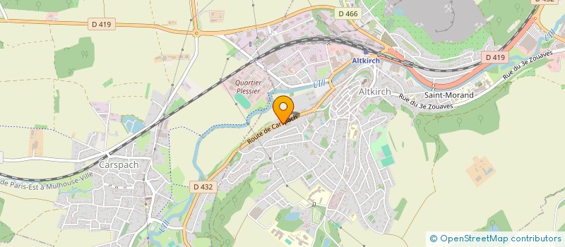 localisation de l'entreprise MONSIEUR PAUL HOFFER  ALTKIRCH