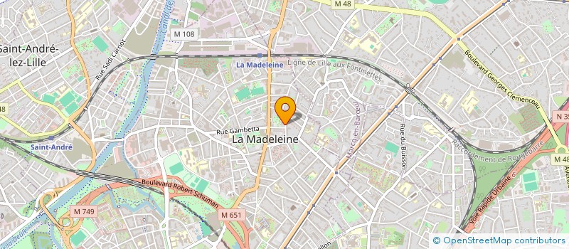 localisation de l'entreprise MONSIEUR PAUL HONORE à LA MADELEINE