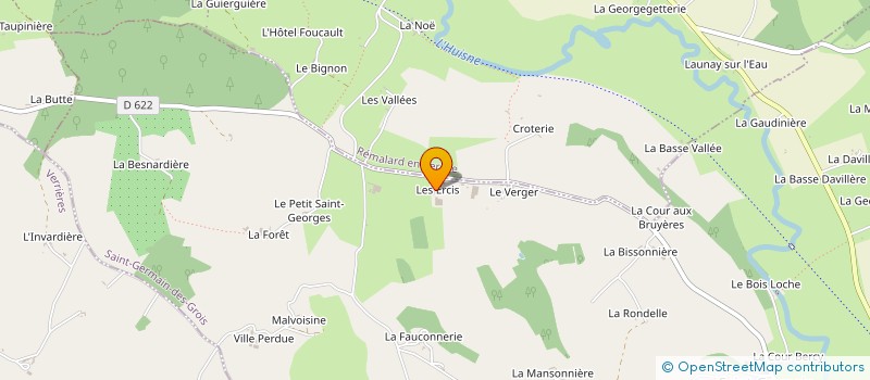 localisation de l'entreprise MONSIEUR PAUL HUARD à SAINT-GERMAIN-DES-GROIS