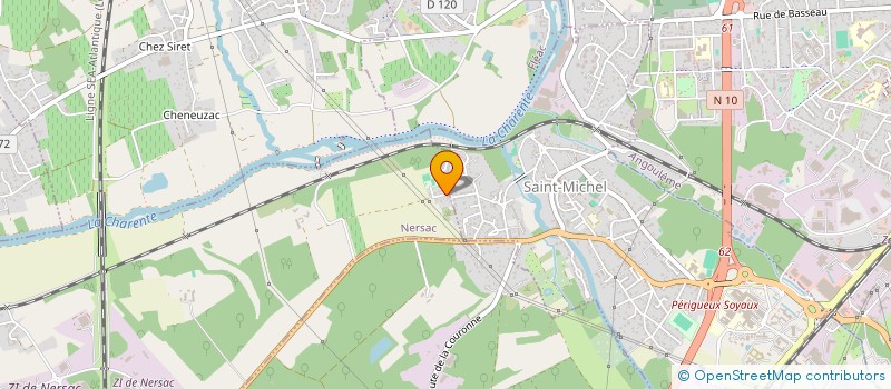 localisation de l'entreprise MONSIEUR PAUL HUBERT  NERSAC