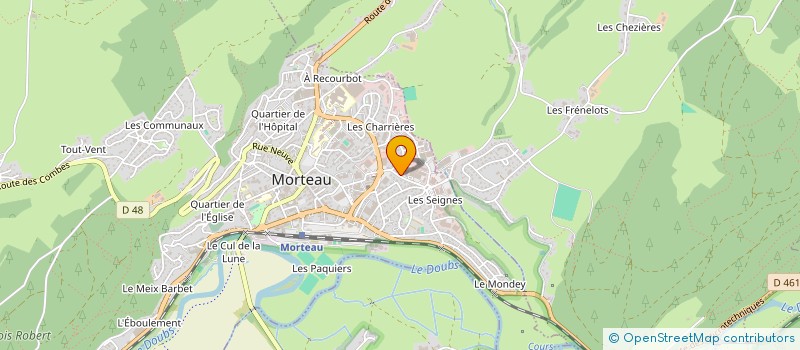 localisation de l'entreprise MONSIEUR PAUL HUCHER  SERRE-LES-SAPINS